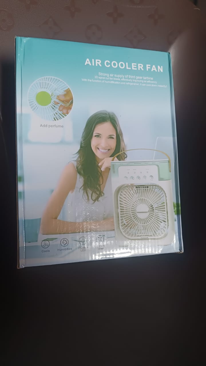 Portable Air Conditioner Fan 7 Color Changing Light (Big  1 Pc) Portable Air Conditioner Fan 7 Color Changing Light (Big  1 Pc)